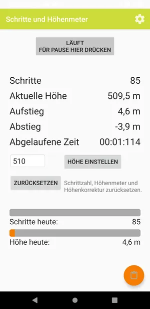 Step and Height Counter